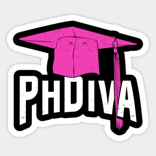 PhDiva Doctoral Candidate Girl Gift Sticker